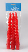Kit com 3 Velas Torcidas de Natal (65g UNIDADE)